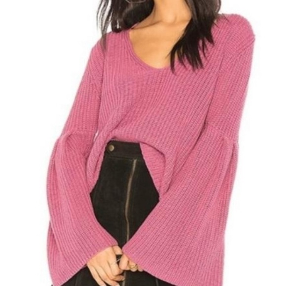 Free People Damsel Rose Bell Sleeve Sweater - Picture 7 of 8